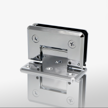 90 Degree Adjustable Beveled Solid Brass Glass Hinges