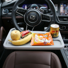 Portable Car Steering Wheel Tray: Cup, Phone Holder & Food Tray