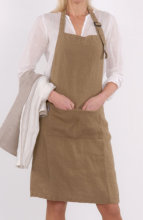 high quality full linen kitchen apron