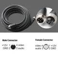 Aviation Head Extension Cable 4PIN Connector Video and Audio