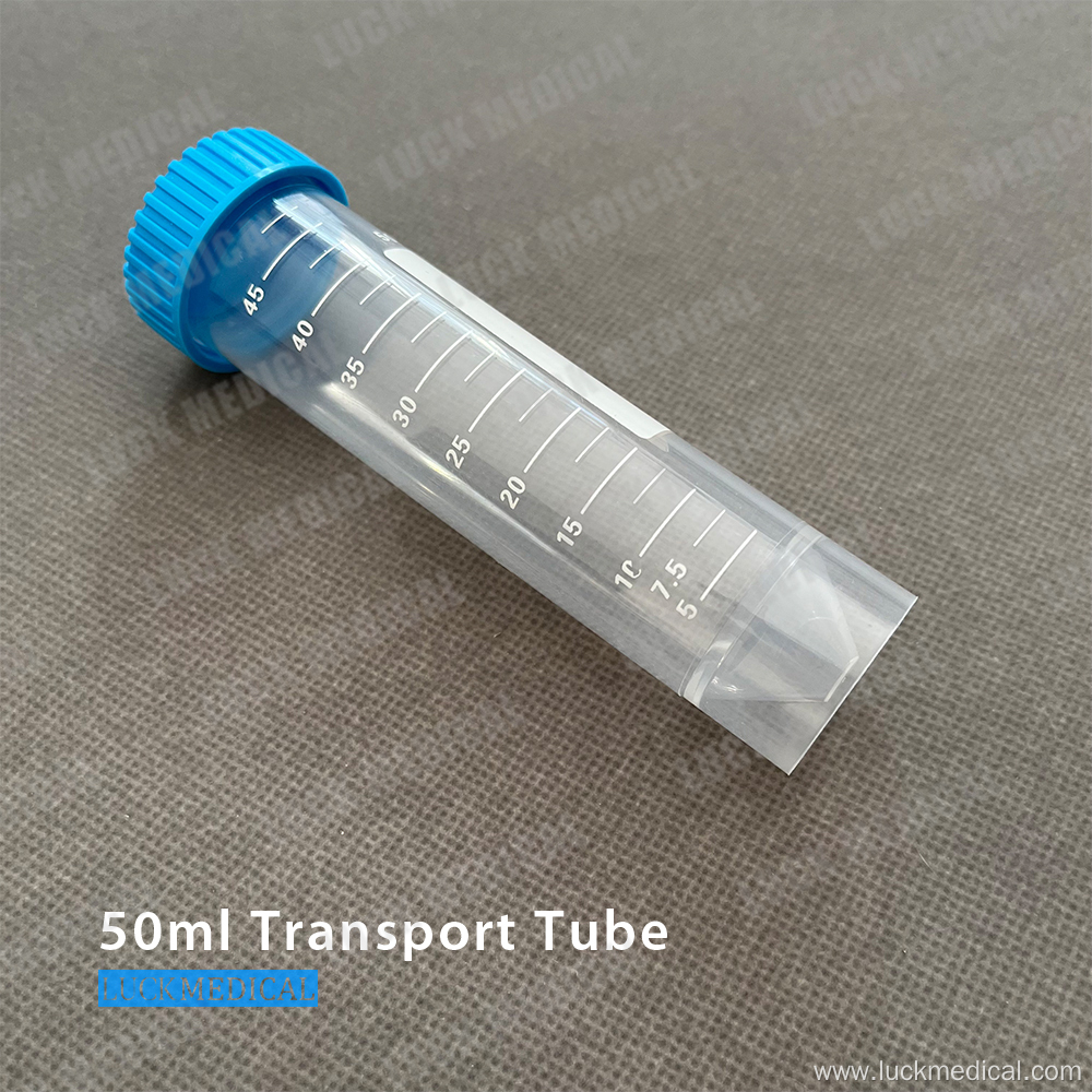 Self-standing 50ML Transport Tube CE