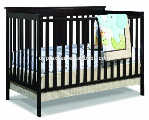 2015 에코 - 친화적 인 고체 대나무 휴대용 유아용 침대 유아용 침대 임무 리지 고정식 사이드 컨버터블 유아 침대