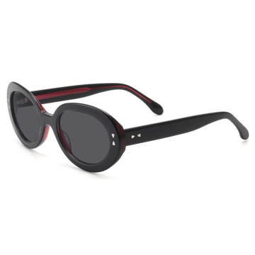 Oval Acetate Sunglasses Women