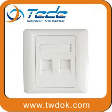 China manufacturer faceplate single port/ 2ports