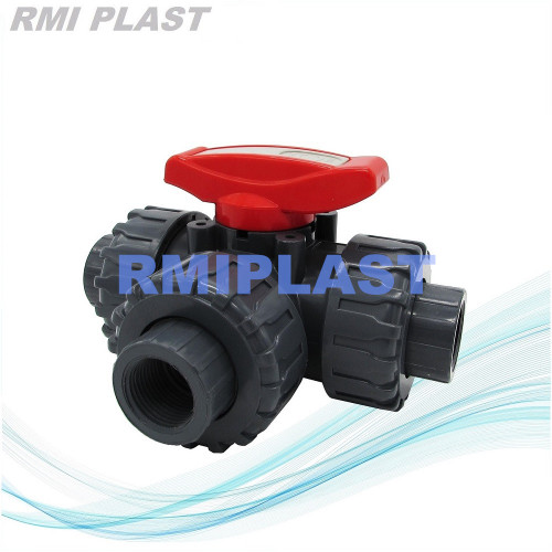 3 inch PVC Plastic Three Way Ball Valve