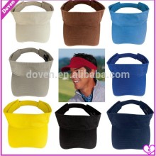 High quality cotton knitted men's visor caps