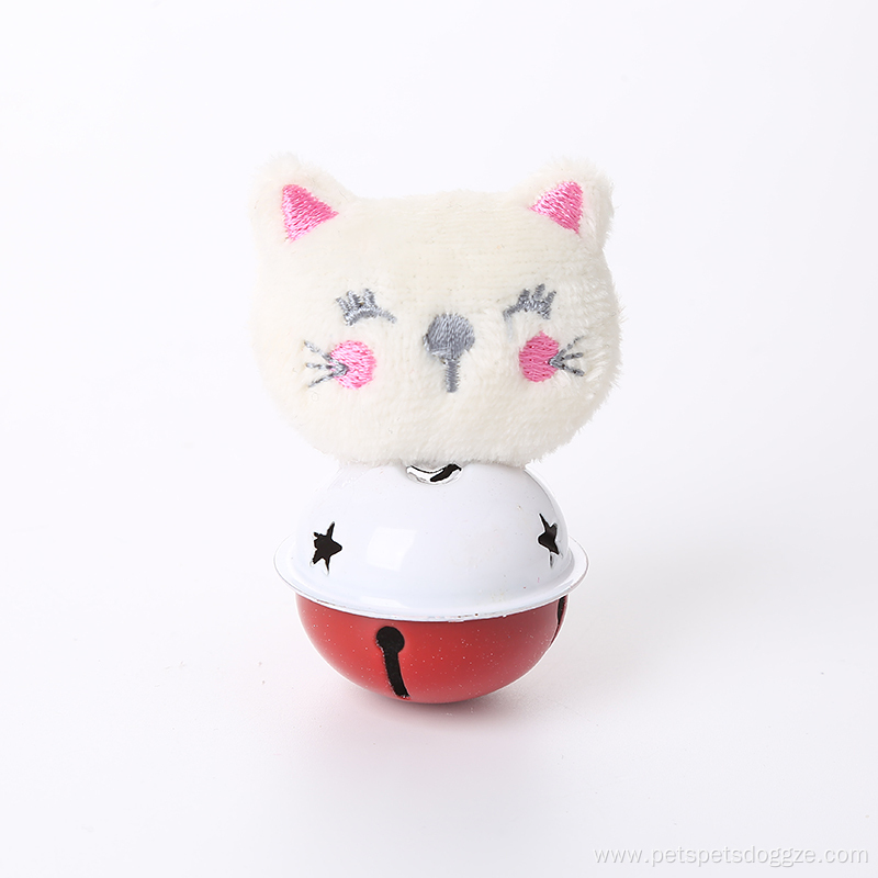 eco-friendly stocked animal shaped plush cat toy