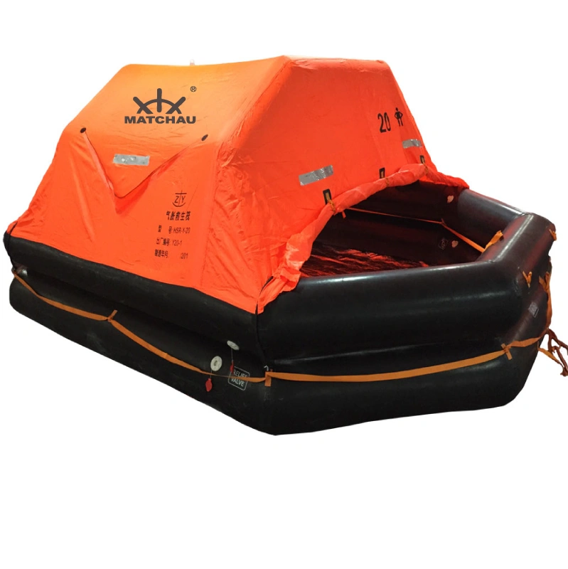 Throw Over Board Self-Righting Inflatable Life Raft for Yacht