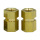 hex threading lock RIVETflange brass copper knurled nut