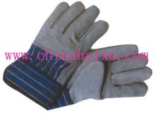 full palm cow split leather working glove 10.5inch men