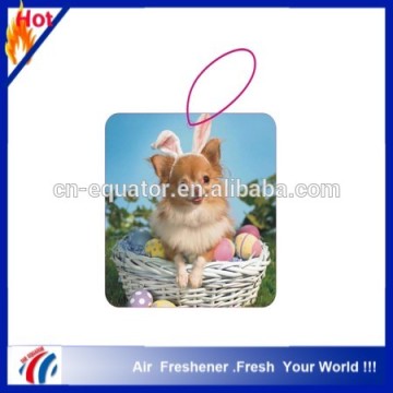 lovely puppy pattem rose scented air freshener