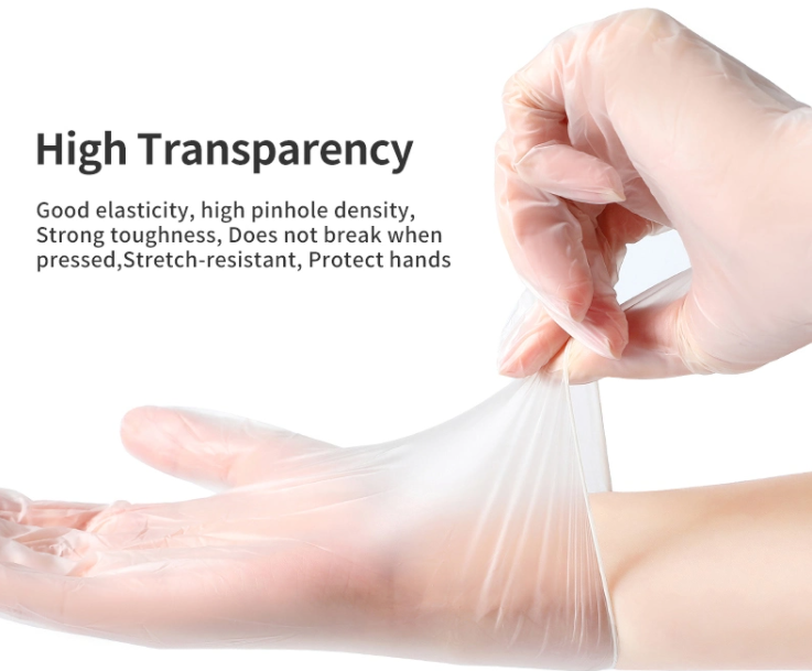 Transparent Labor Protection Anti-Acid PVC Elastic Glove