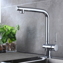Brass Single Handle Polished Kitchen Tap