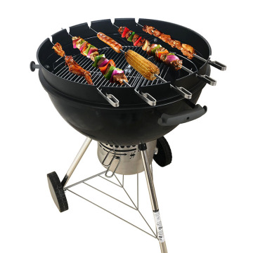 Rotisserie ring met kabob spies set