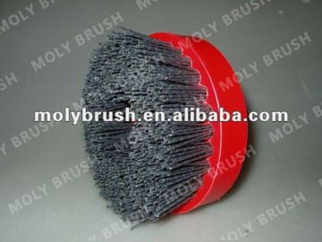 abrasive nylon disc brush