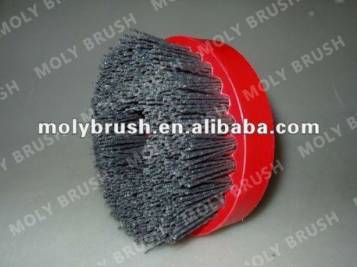 abrasive nylon disc brush