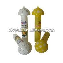 Mushroom Plastic lip balm tubes kids lip gloss tubes