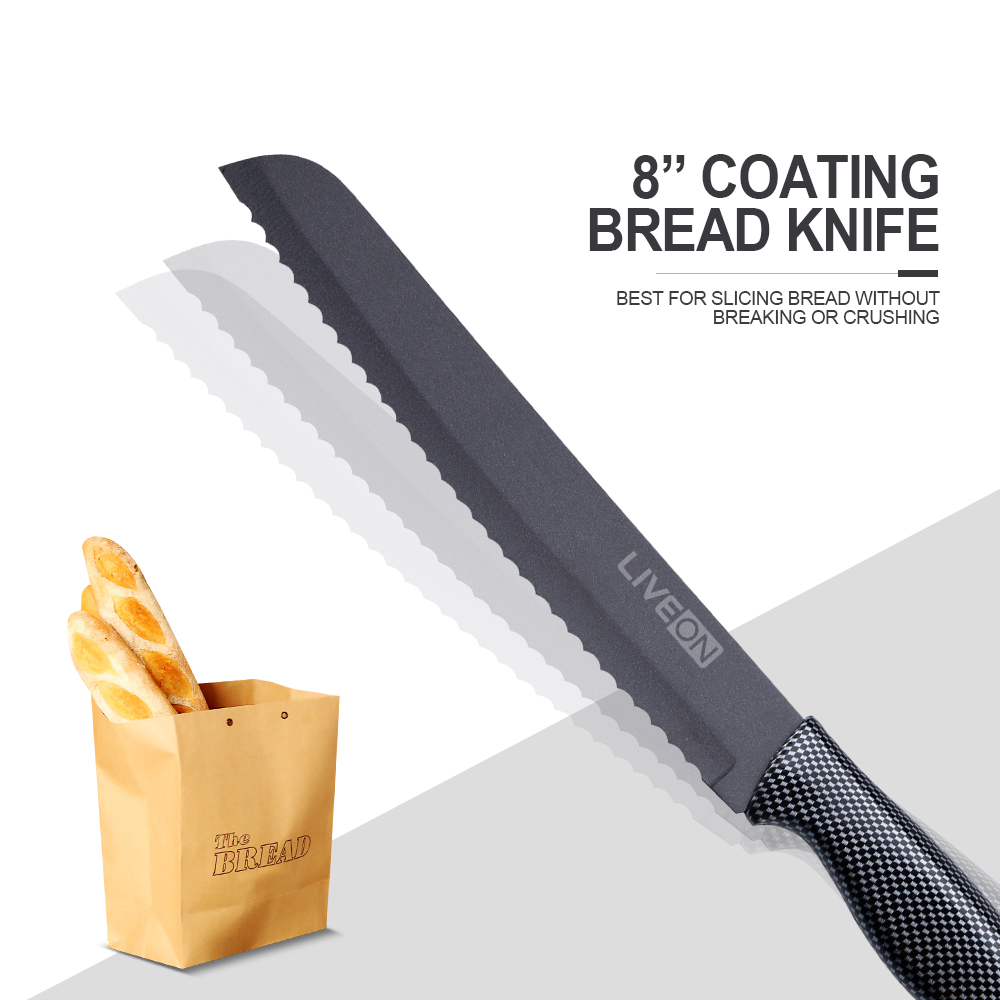 5 PIECES COATING KNIFE SET WITH BLOCK