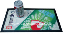 Promotional Nitrile Rubber Bar Runner Beer Mats With Non Woven Fabric