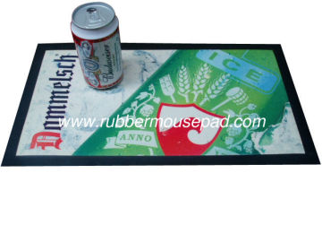 Promotional Nitrile Rubber Bar Runner Beer Mats With Non Woven Fabric
