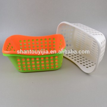 Plastic Waisted Shape Storage Basket Colorful Plastic Storage Basket