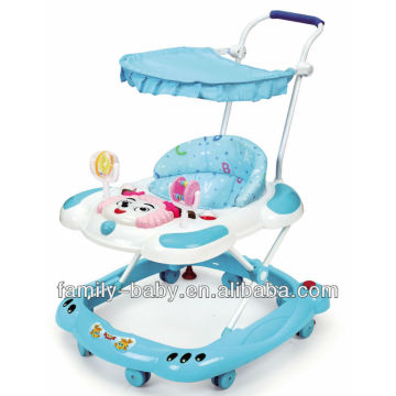 X201 blue music toys of Baby Walker with 8 wheels