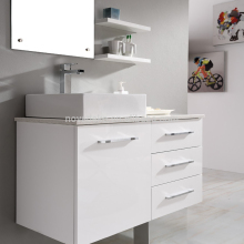 Wall Hung Bathroom Vanity White/ Cheap bathroom vanity/MDF Bathroom Furniture