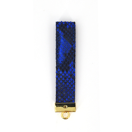 Custom Brand Popular Python Pu Leather Key Chain