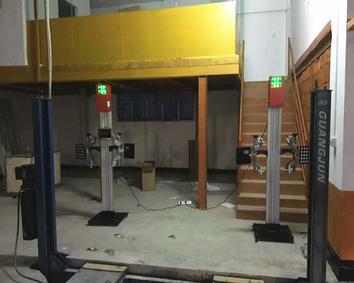 3D Wheel Alignment for Scissors Lift 