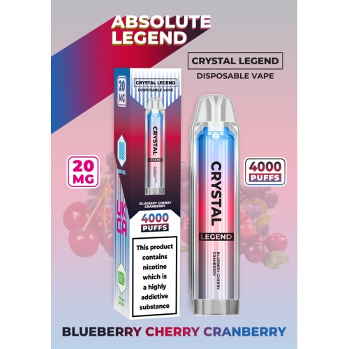 Crystal Legend 4000 Puff 20Mg Disposable Vape Wholesale