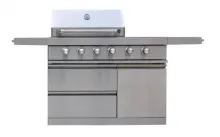 BBQ Island Waterproof Kitchen Island Side-Table Outdoor Kitchen Island