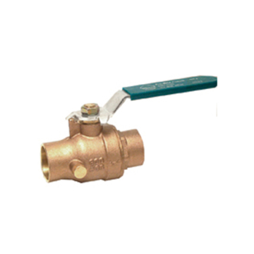 Bronze solder ball valves with drain