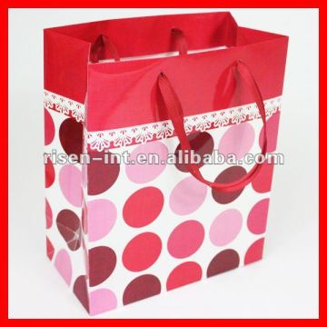 New design dot printing shopping packaging bag