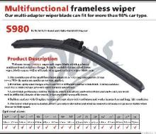 Multifunctional frameless wiper