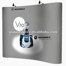 Aluminum pop up backdrop,curved shape pop up