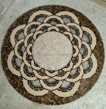 Customized Round Marble Glass Ceramic Mosaic Floor Medallion Design