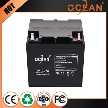 Excellent quality huge stock 12v 24ah huge stock deep cycle battery