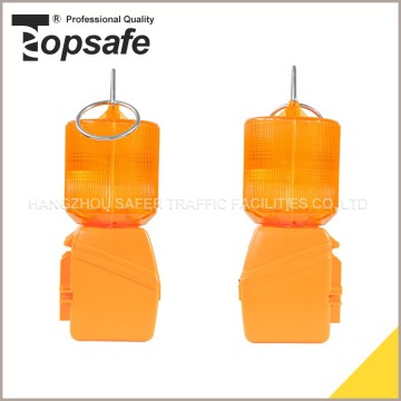 Yellow color high visibility road hazard warning light