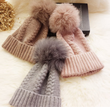 pom pom hat fur