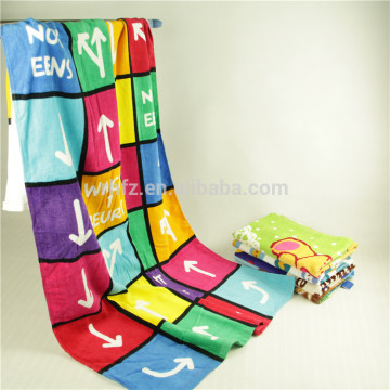 100% cotton Funny game printed velour beach towel