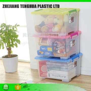 Large Flat Plastic Storage Boxes, Plastic Storage Container Storage Plastic Moving Boxes