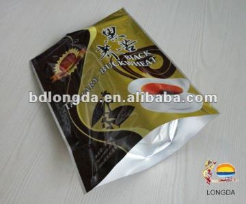 Printed ground foil coffee bag with tin-tie