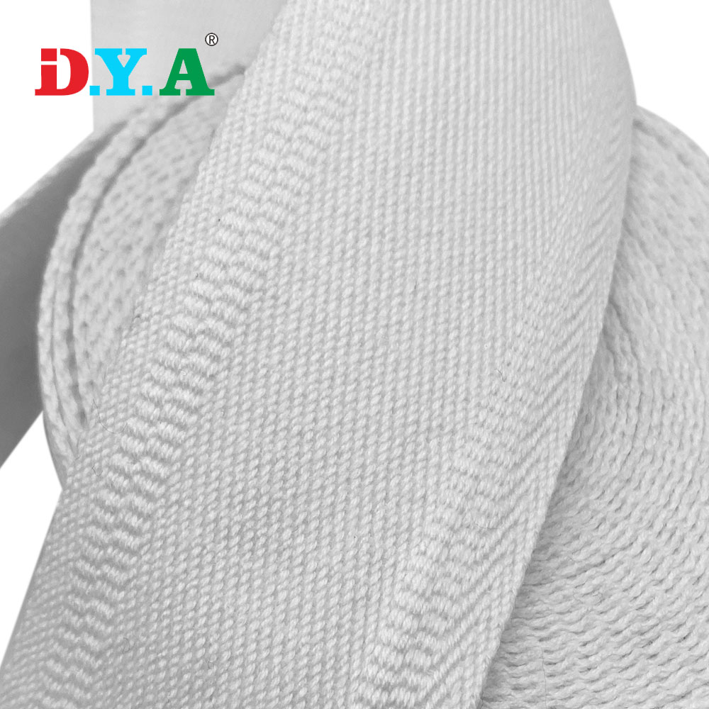 Customize eco-freindly cotton strap with thick webbing laundry bag cotton webbing