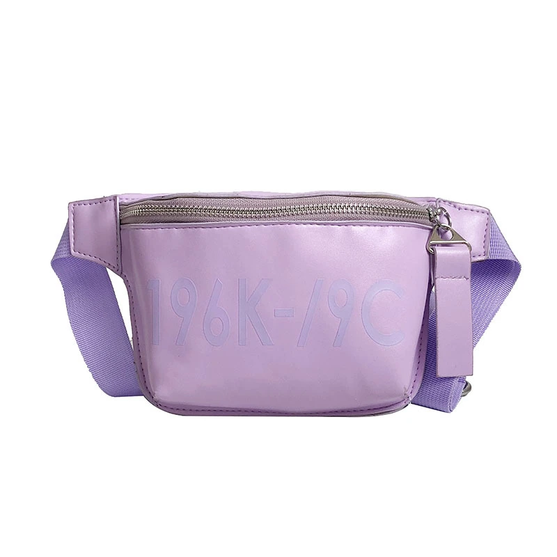 Custom Women Small Colorful Chest Makeup Phone Shoulder Strap Fashion PU Waist Belt Bag with Adjust Shoulder Straps