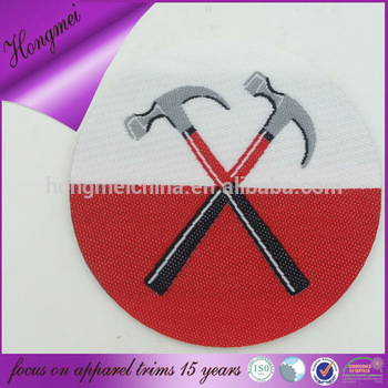 Famous clothing logos brand woven badges / brand badges