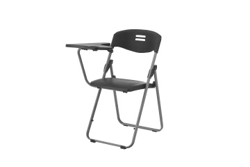 Sturdy Folding Office Chairs Incorporating Writing Tablets