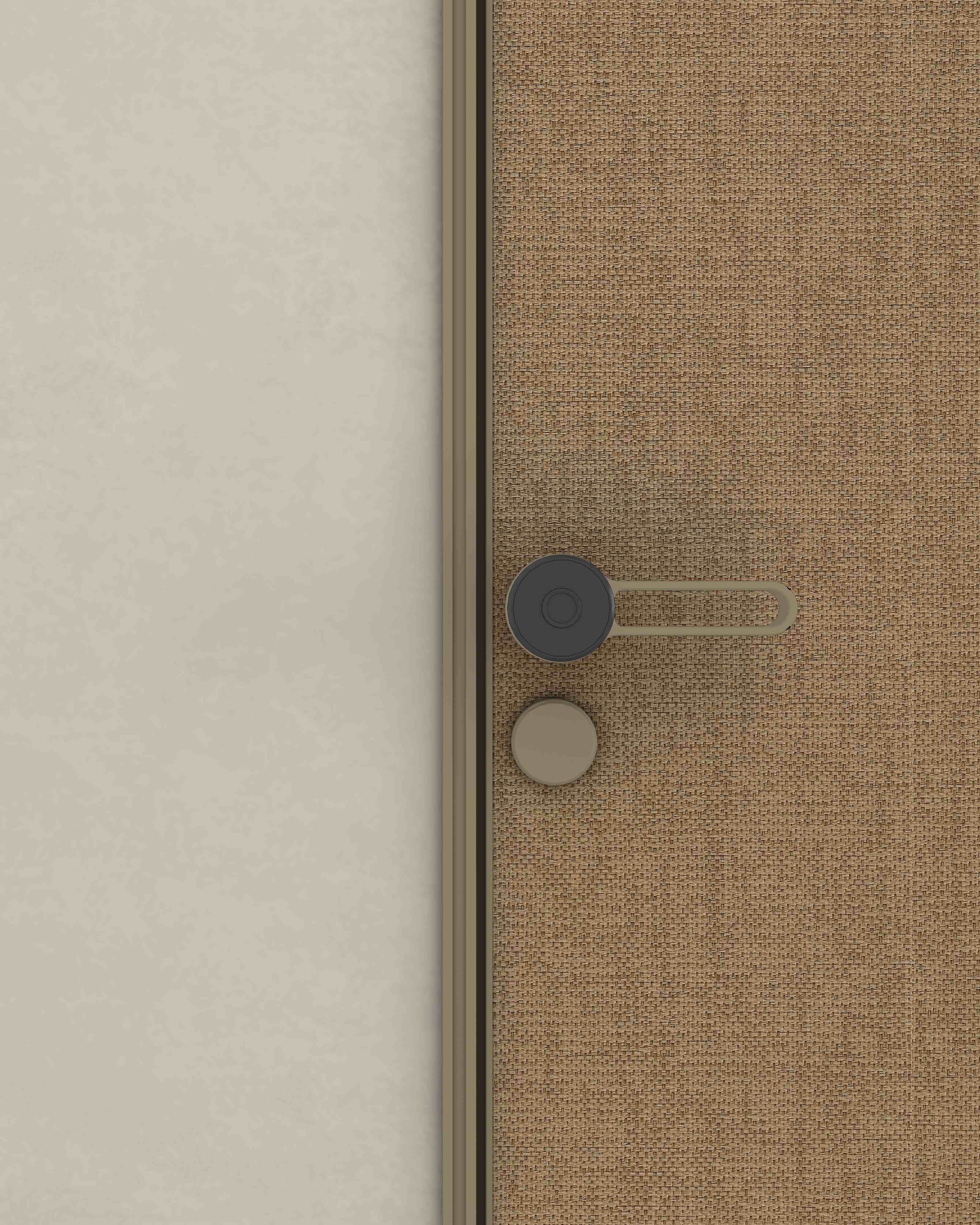 Close-up da moldura mínima da porta Cosmic Stick