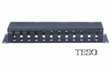 19 Inch Horizontal Cable Management Panel / Wire Cable Mana