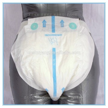 Adult Diaper with Prints / Single Tape Adult Diaper / PE Film Adult Diaper