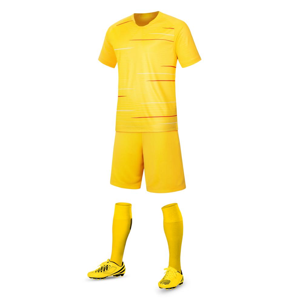 Camiseta de fútbol de color amarillo para entrenar